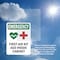 Signmission First Aid Kit AED With Symbol, 12 in W x Rectangle, Plastic OS-2PACK-EM-P-1218-V-10482 - alternate 4